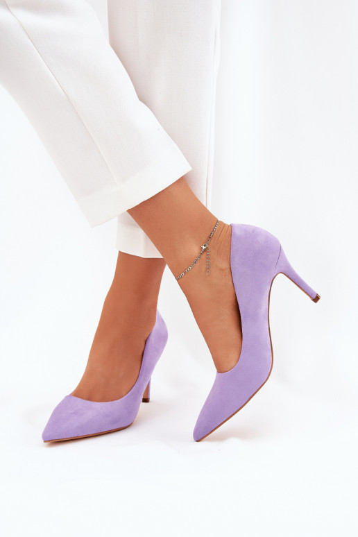 Eco Suede Pumps Purple Vannith
