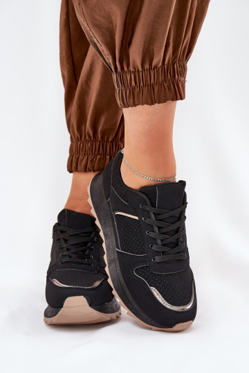 Moteriški sportiniai bateliai su platforma Black Yandia