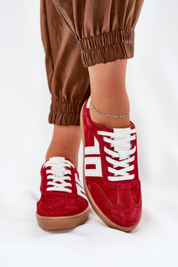 Sportiniai bateliai Zomšiniai Vinceza 79517 Raudoni