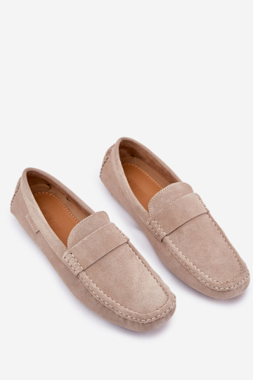 Zomšiniai vyriški mokasinai Big Star RR174050 Smėlio spalvos