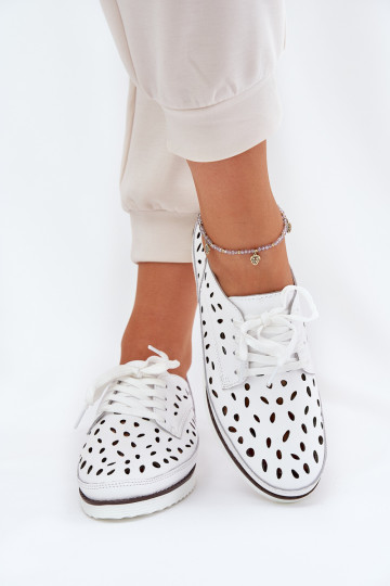 Moteriški odiniai pusbačiai S.Barski LR51-610 Balta