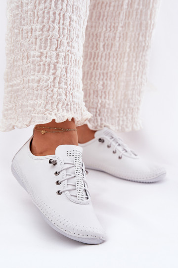 Artiker 54C0838 moteriški odiniai pusbačiai balti