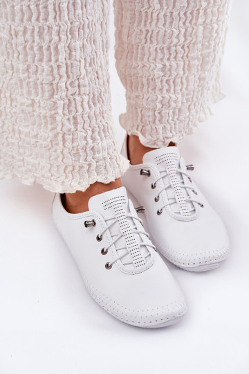 Artiker 54C0838 moteriški odiniai pusbačiai balti