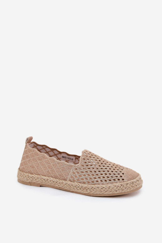 Moteriškos espadrilės su pynėmis Vinceza 13625 Beige