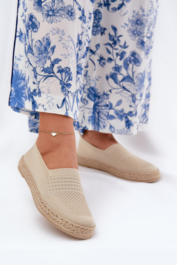 Moteriškos espadrilės su pynėmis Vinceza 13624 Beige
