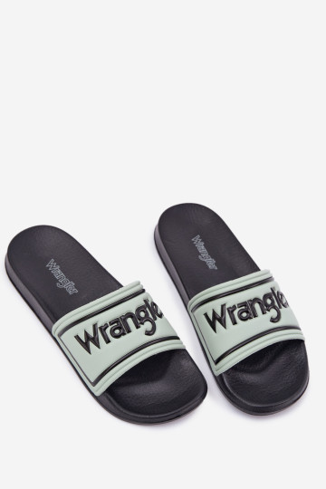 Vyriškos šlepetės WRANGLER AVERELL SLIDER MEN LOW 20251042.52D Šviesiai žalia 2