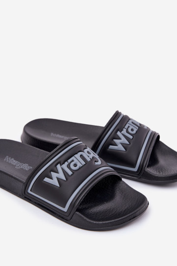 Vyriškos šlepetės WRANGLER AVERELL SLIDER MEN LOW 20251042.25Y juodos