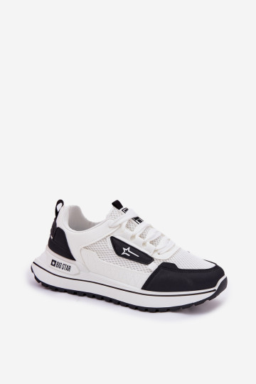 Moteriški sportiniai bateliai ant platformos Big Star RR274A223 HI-POLY SYSTEM balta-juoda 2