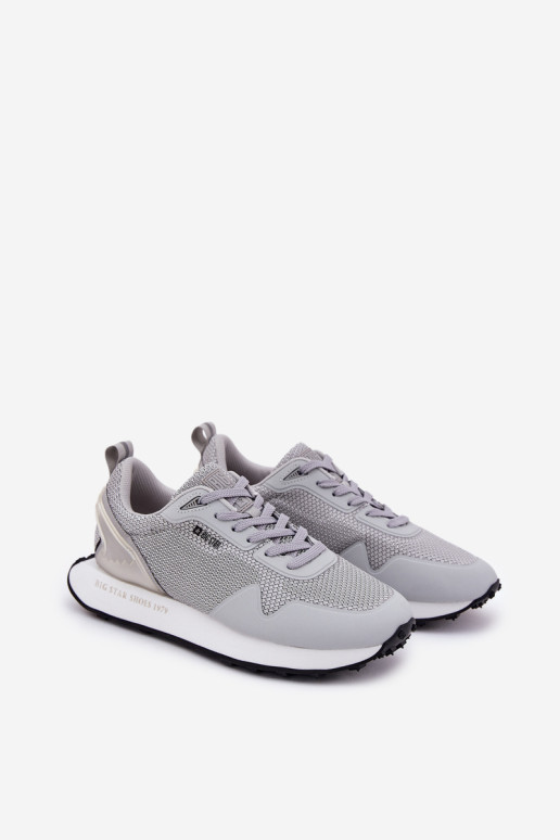 Vyriški sportbačiai ant platformos Big Star RR174358 Hi-Poly System pilki