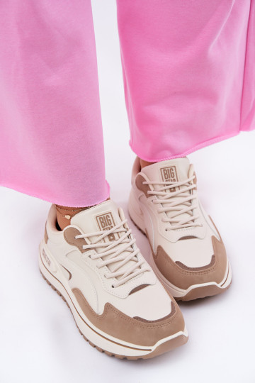 Moteriški sportbačiai Big Star RR274A216 HI-POLY SYSTEM smėlio spalvos