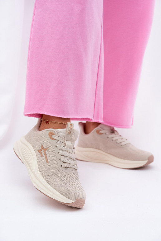 Sportiniai batai Sportiniai bateliai Moteriški Big Star RR274A145 HI-POLY SYSTEM Smėlio spalvos