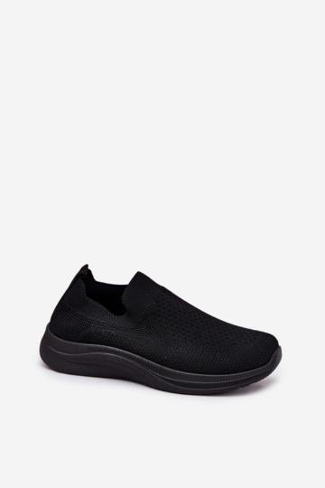 Audiniai Slip-on sportiniai batai, moteriški juodi Astusa 2
