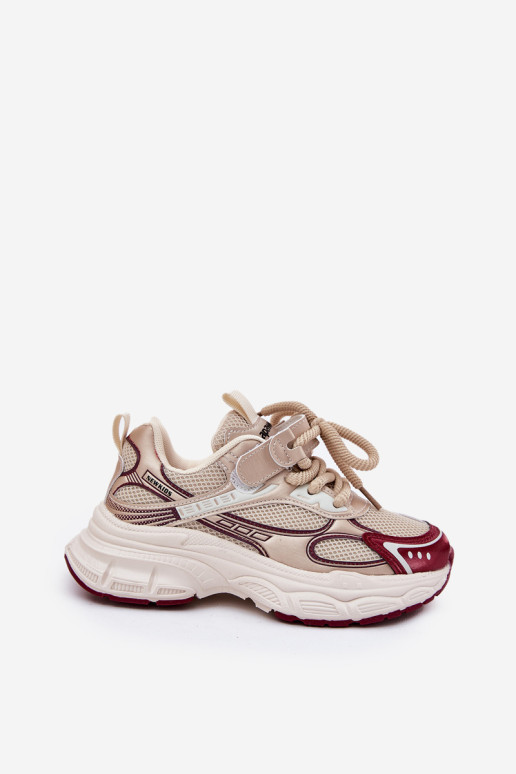 Vaikiški sportbačiai storais padais auksiniai Xairana