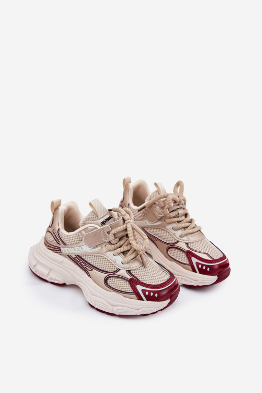 Vaikiški sportbačiai storais padais auksiniai Xairana