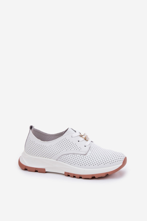 Artiker 54C1810 moteriški odiniai pusbačiai su segtuku, balti