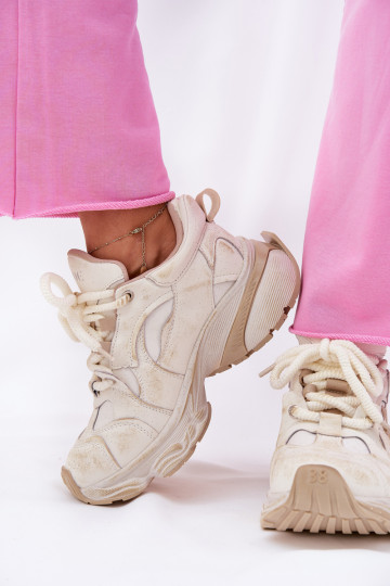 Moteriški odiniai sportbačiai GOE RR2N4037 Smėlio spalvos