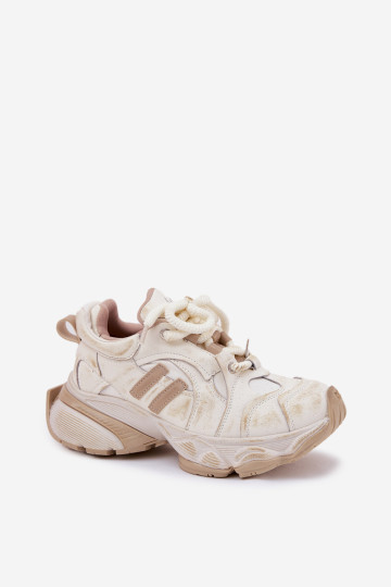 Moteriški odiniai sportbačiai GOE RR2N4037 Smėlio spalvos 2