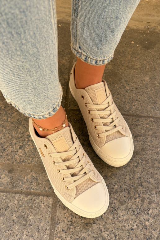 Big Star RR274767 smėlio spalvos moteriški sportbačiai