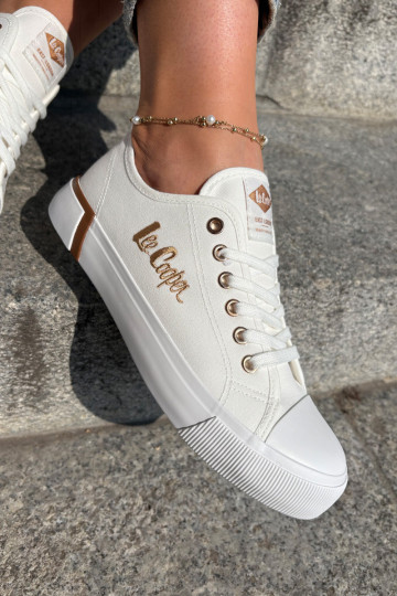 Lee Cooper moteriški drobiniai sportbačiai LCW-25-31-3428L balti