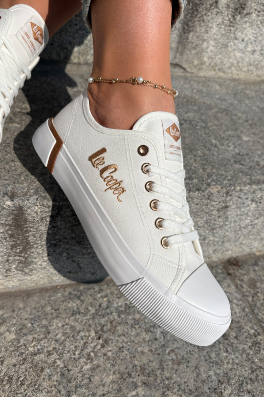 Lee Cooper moteriški drobiniai sportbačiai LCW-25-31-3428L balti