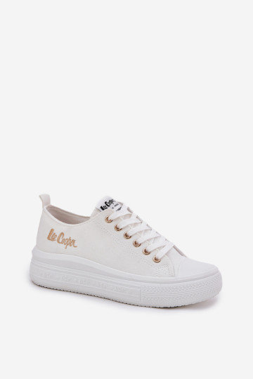 Moteriški sportbačiai ant platformos Lee Cooper LCW-24-44-2462L balti 2