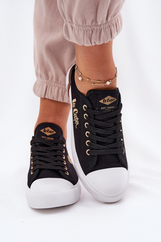 Lee Cooper moteriški drobiniai sportbačiai LCW-25-31-3427L juodi