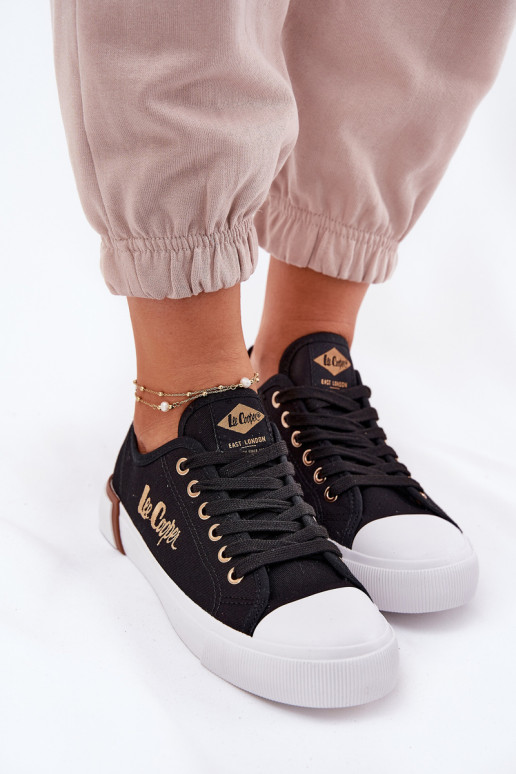 Lee Cooper moteriški drobiniai sportbačiai LCW-25-31-3427L juodi