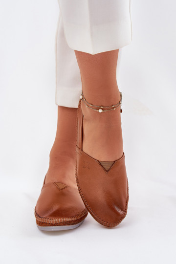 Maciejka T1930-29 Rudos lygios odos balerinos