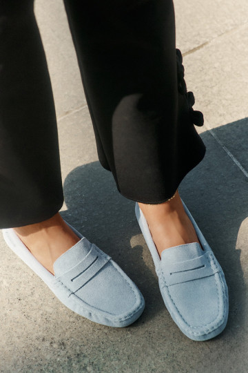 Zomšiniai mokasinai moterims Big Star RR274943 Mėlyna