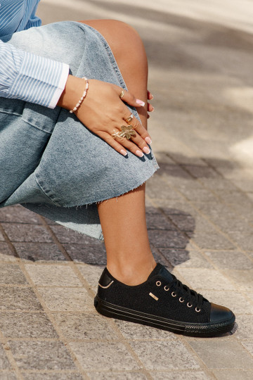 Big Star RR274765 juodi moteriški sportbačiai