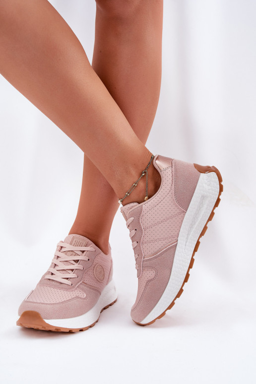 Moteriški sportbačiai ant platformos Big Star RR274489 Hi-Poly System Pink