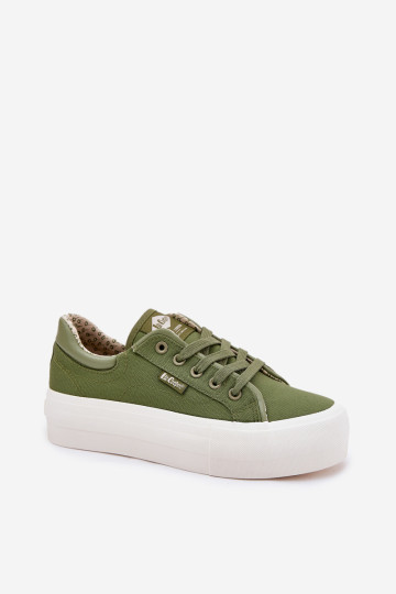 Moteriški sportbačiai ant platformos Lee Cooper LCW-25-31-3449L žalia 2