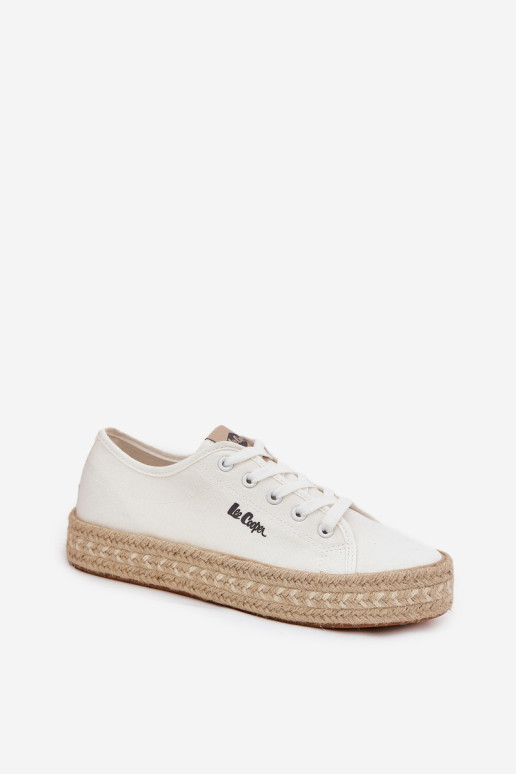 Lee Cooper LCW-25-44-3217 moteriški suvarstomi sportbačiai balti