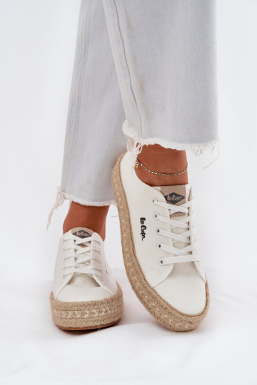 Lee Cooper LCW-25-44-3217 moteriški suvarstomi sportbačiai balti