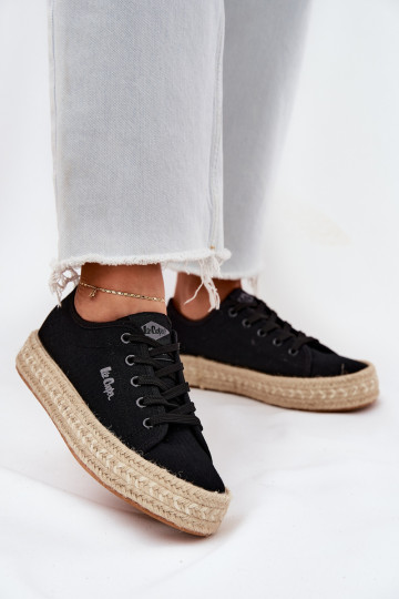 Lee Cooper LCW-25-44-3216 moteriški suvarstomi sportbačiai juodi