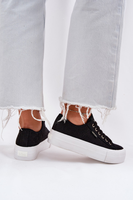 Lee Cooper LCW-25-31-3439L moteriški suvarstomi sportbačiai juodi