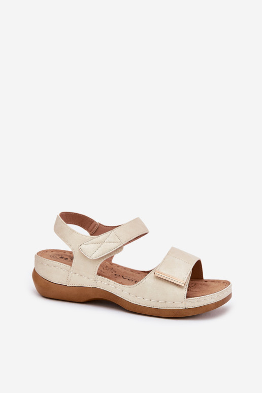 Patogūs Velcro moteriški sandalai auksiniai Iphiope