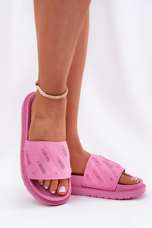 Moteriškos šlepetės su platforma Big Star RR274A541 Rožinė