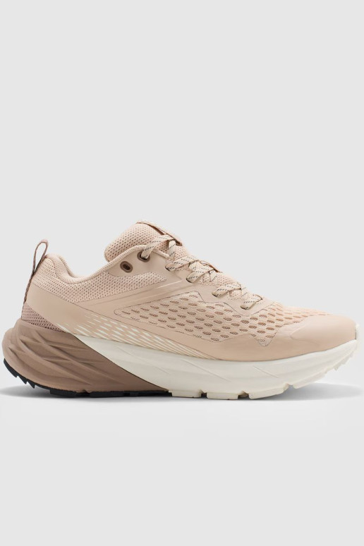 Moteriški sportiniai bateliai, skirti žygiams ir trail SPEED HIKER 4F 4FWMM00FOTSF033-83S smėlio spalvos