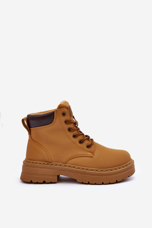 Moteriški batai su kailiu Corbin rudi 3