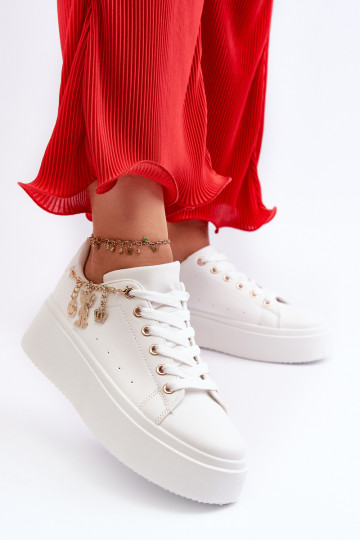 Moteriški sportbačiai su platforma Tivissa balti 3