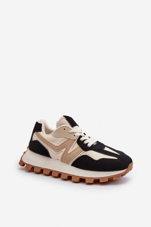 Sportbačiai moterims Sportiniai bateliai juodi Kalelia