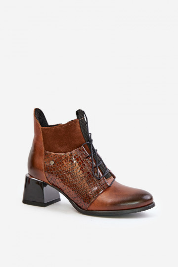 „Zazoo 60503“ rudi odiniai aulinukai su kulniuku 2