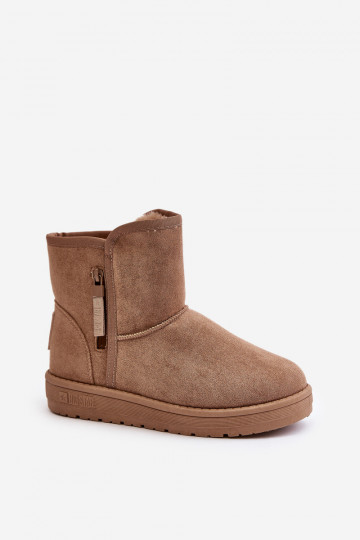 „Big Star OO274A165“ smėlio spalvos moteriški sniego batai 2