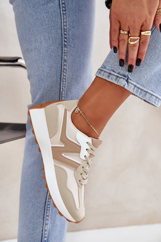 Moteriški smėlio spalvos „Britma“ sportbačiai