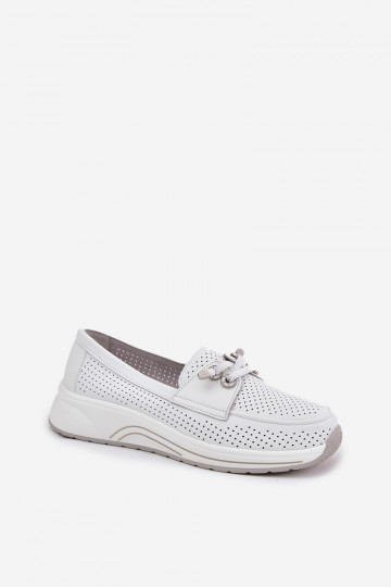 Artiker 56C2101 balti natūralios odos platforminiai batai 2