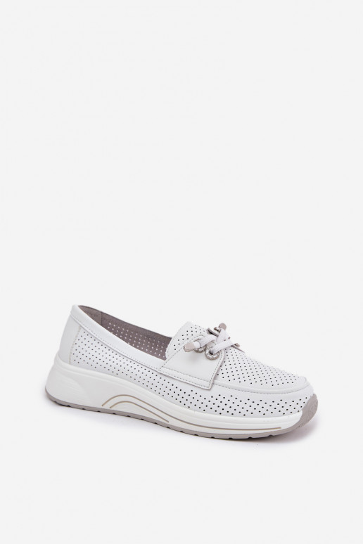 Artiker 56C2101 balti natūralios odos platforminiai batai