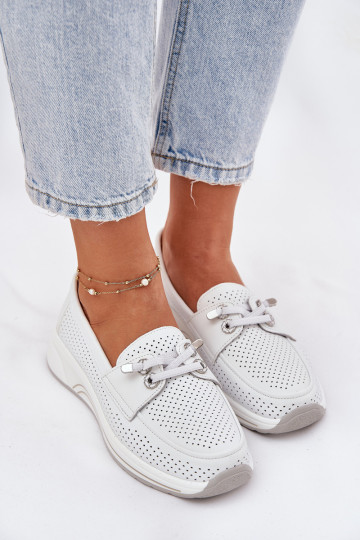 Artiker 56C2101 balti natūralios odos platforminiai batai