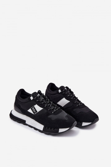 Lee Cooper vyriški platforminiai sportbačiai LCJ-25-03-3378M juodi 2