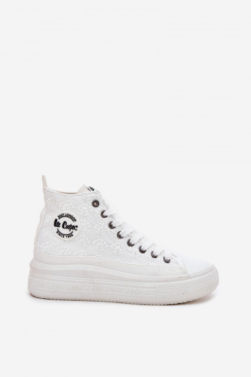 Lee Cooper moteriški sportbačiai su platforma LCW-25-44-3209L balti